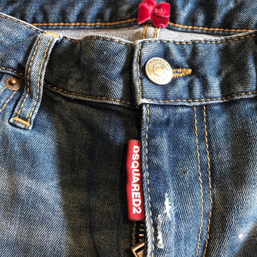 Dsquared2 Medium Waist Cropped Twiggy Jean Size 36